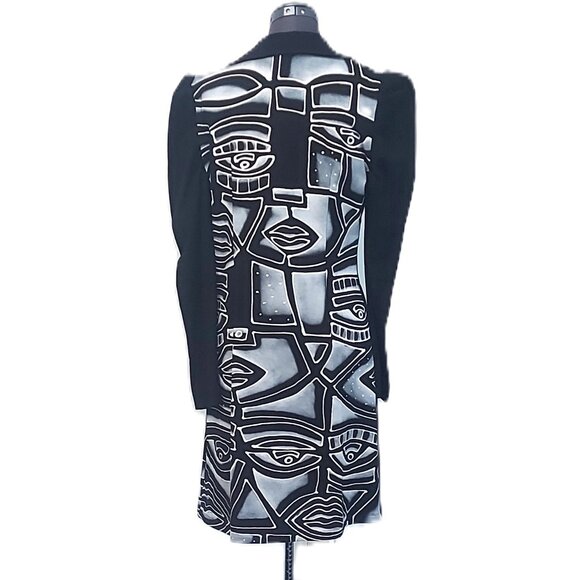 Rock 'N' Karma One Button Closure Knee Length Coat NWT - S/M - Picture 3 of 11